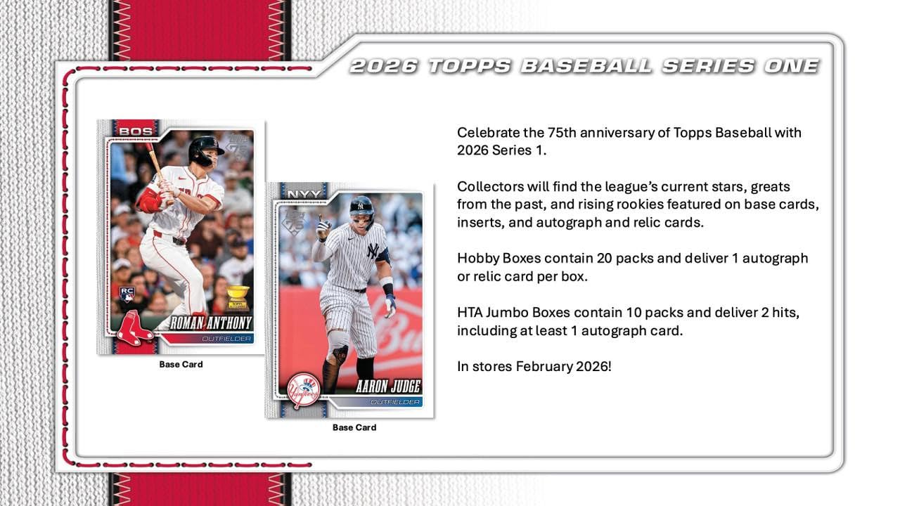 2026 Topps Series 1 Baseball Hobby Jumbo Box : Amazon.ca: Sports
